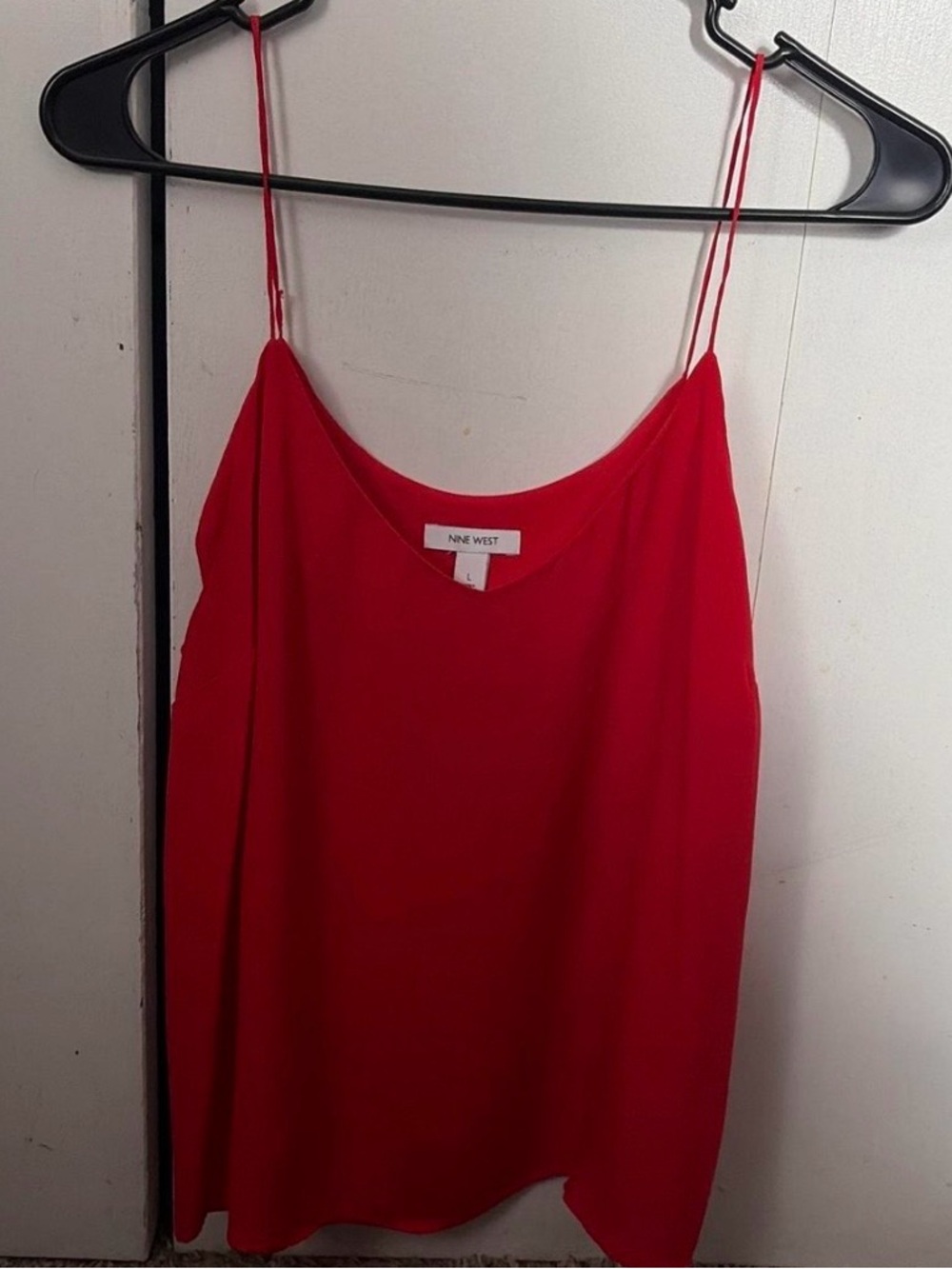 Nine West Red Spaghetti Strap Cami size L
